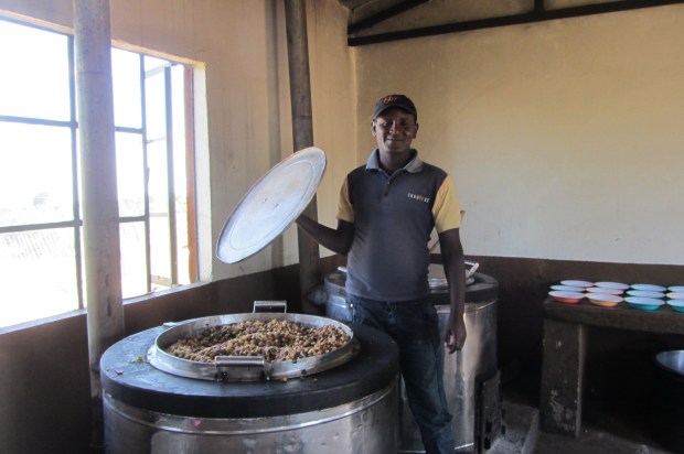 Siyaine and a wood burning cooker